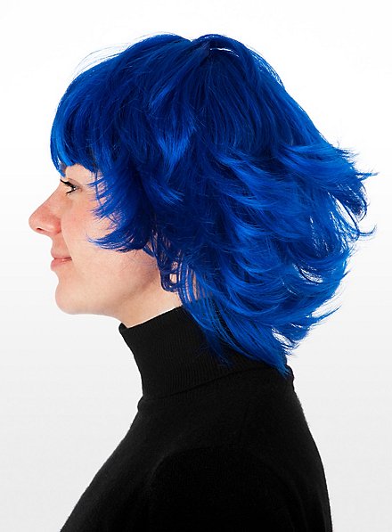 Blue hotsell wig hairstyle